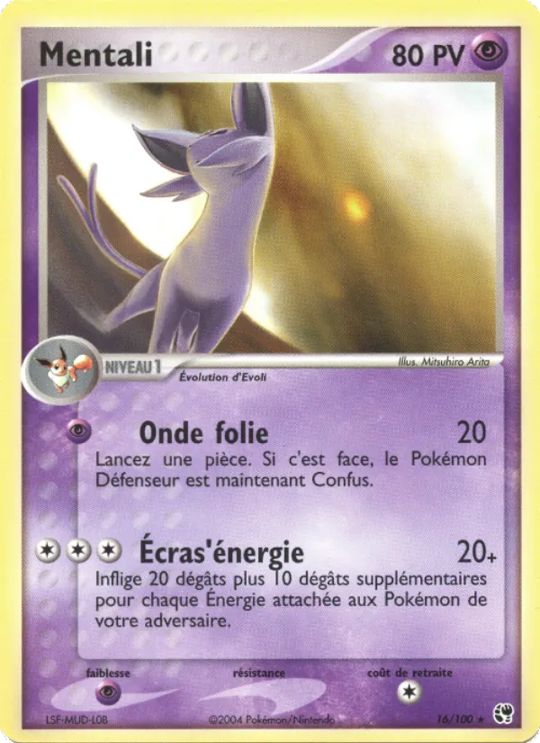 Carte Pokémon Mentali de l'extension EX Tempête de sable