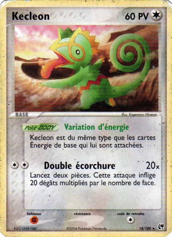 Carte Pokémon Kecleon de l'extension EX Tempête de sable