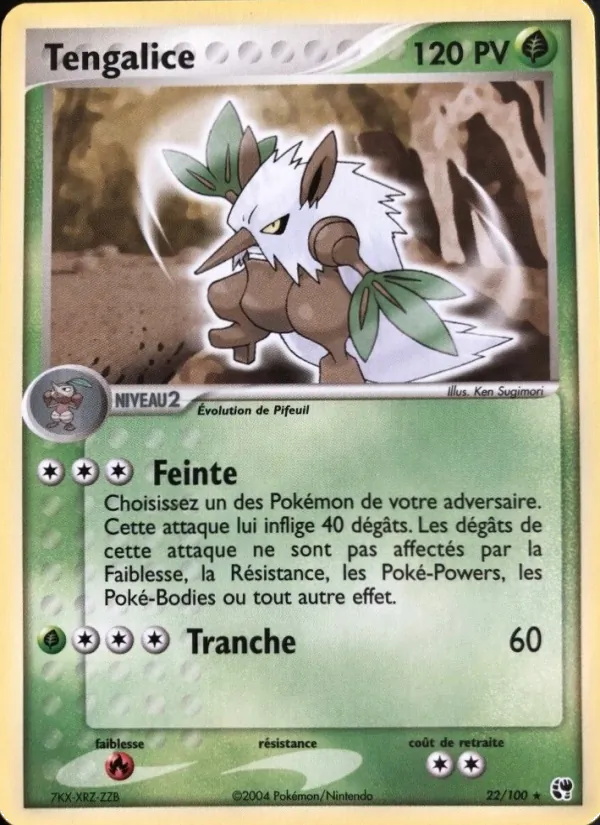 Carte Pokémon Tengalice de l'extension EX Tempête de sable