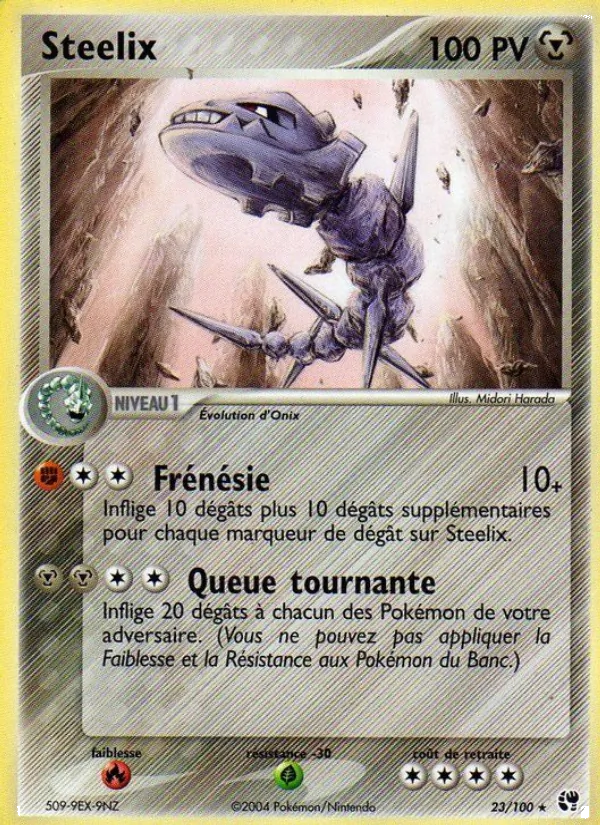 Carte Pokémon Steelix de l'extension EX Tempête de sable