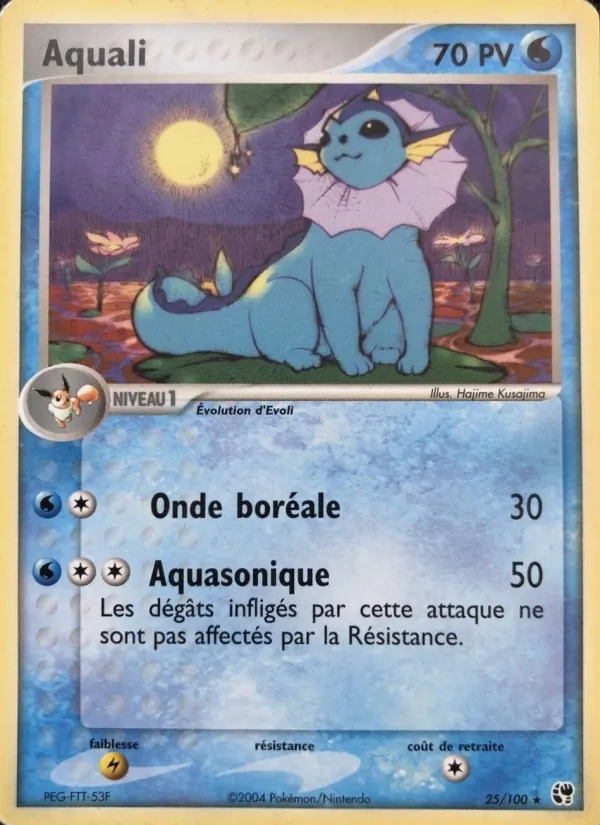Carte Pokémon Aquali de l'extension EX Tempête de sable