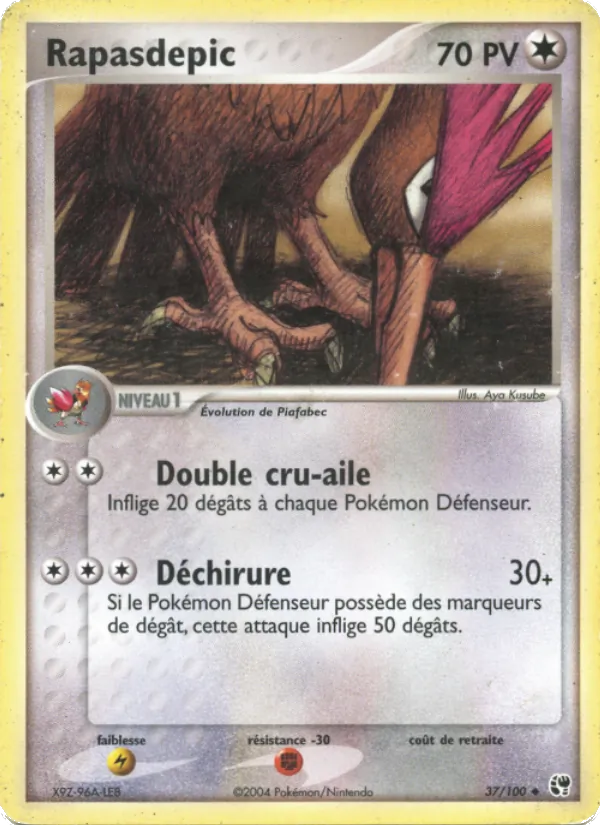 Carte Pokémon Rapasdepic de l'extension EX Tempête de sable