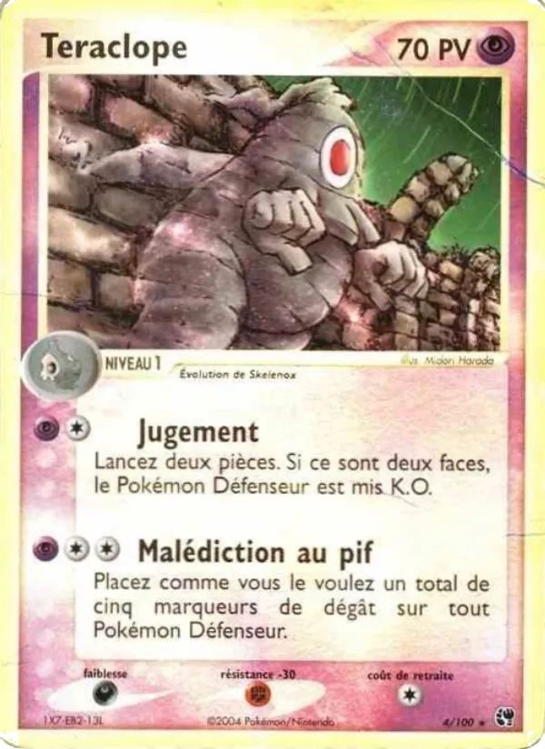 Carte Pokémon Téraclope de l'extension EX Tempête de sable