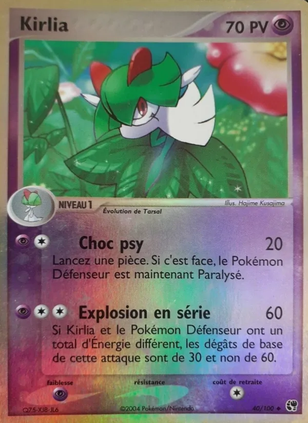 Carte Pokémon Kirlia de l'extension EX Tempête de sable