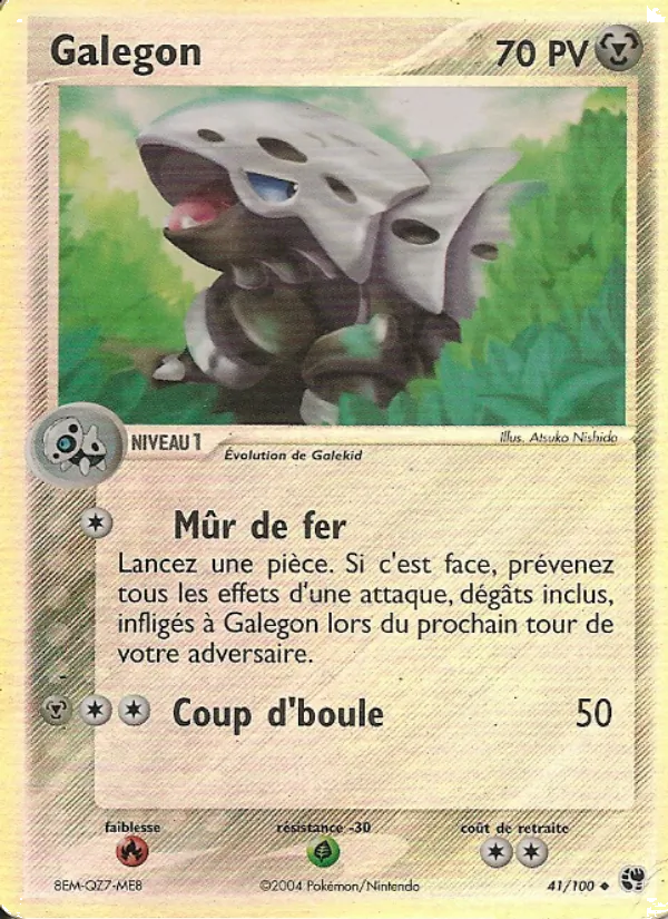 Carte Pokémon Galegon de l'extension EX Tempête de sable