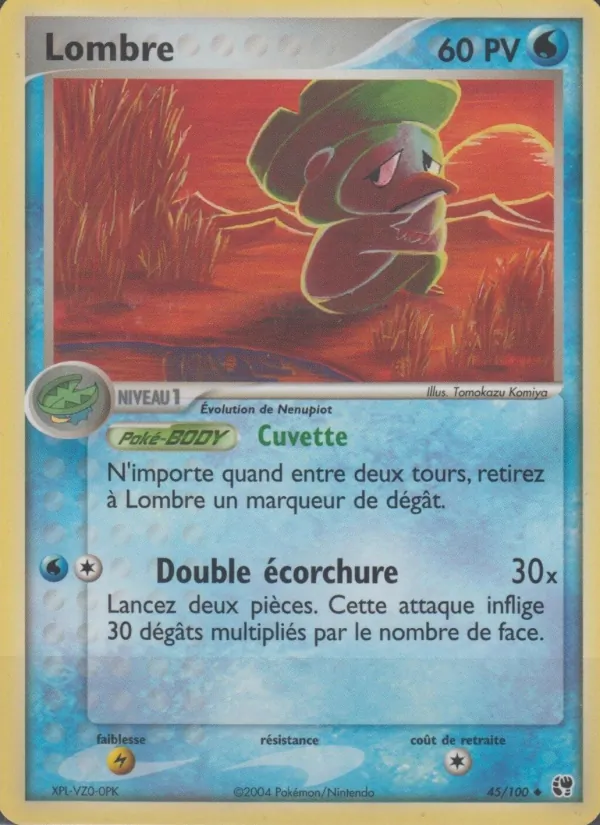 Carte Pokémon Lombre de l'extension EX Tempête de sable