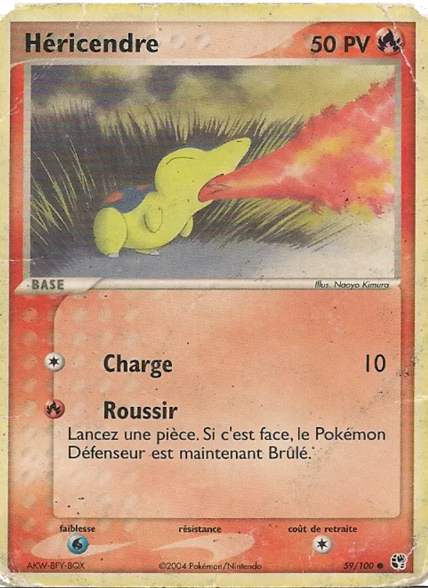Carte Pokémon Héricendre de l'extension EX Tempête de sable