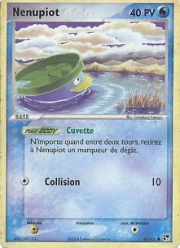 Carte Pokémon Nénupiot de l'extension EX Tempête de sable