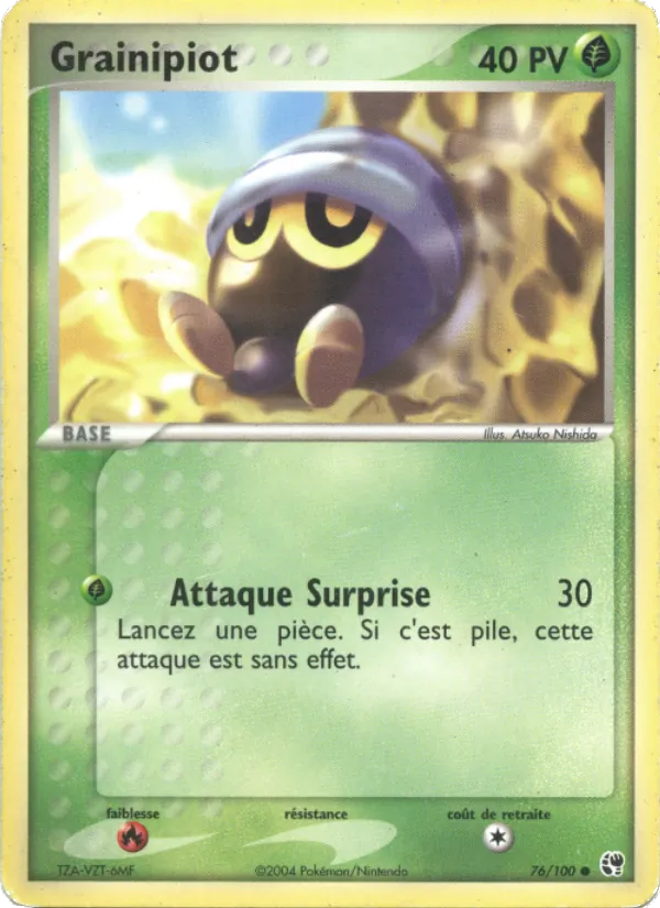 Carte Pokémon Grainipiot de l'extension EX Tempête de sable