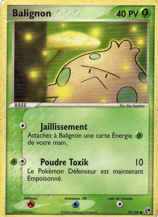 Carte Pokémon Balignon de l'extension EX Tempête de sable