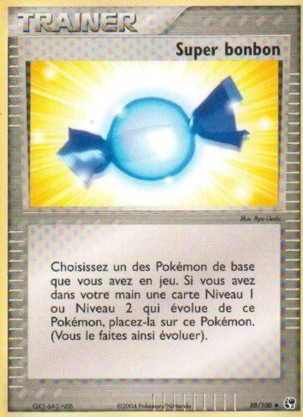 Carte Pokémon Super bonbon de l'extension EX Tempête de sable
