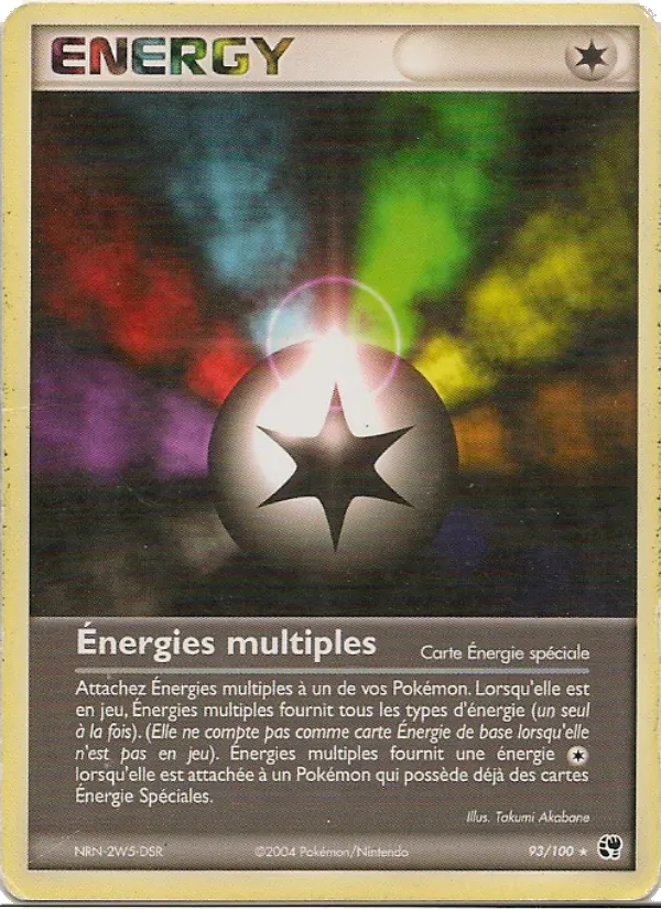 Carte Pokémon Énergies multiples de l'extension EX Tempête de sable