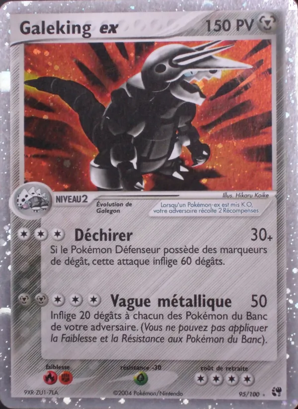 Carte Pokémon Galeking ex de l'extension EX Tempête de sable