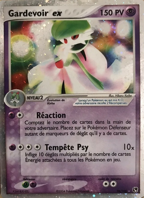 Carte Pokémon Gardevoir ex de l'extension EX Tempête de sable