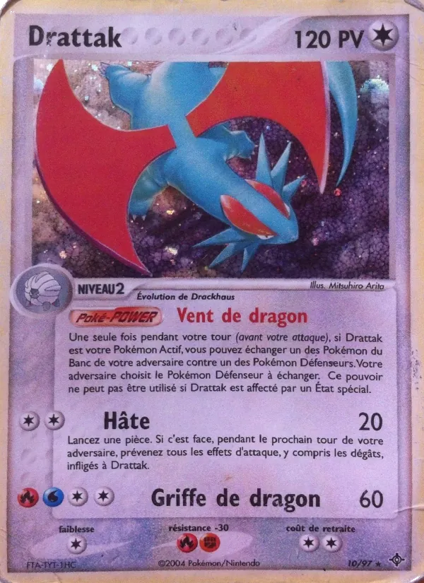 Carte Pokémon Drattak de l'extension EX Dragon