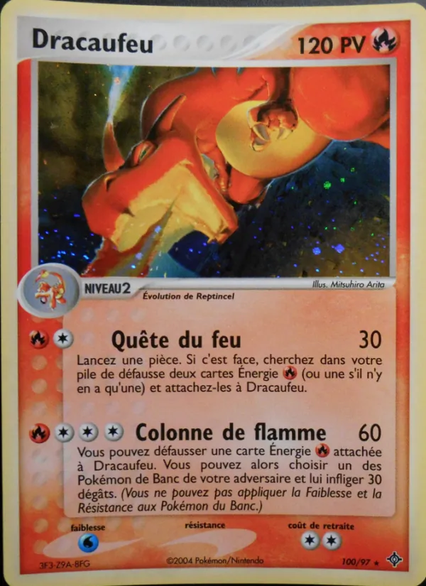 Carte Pokémon Dracaufeu de l'extension EX Dragon