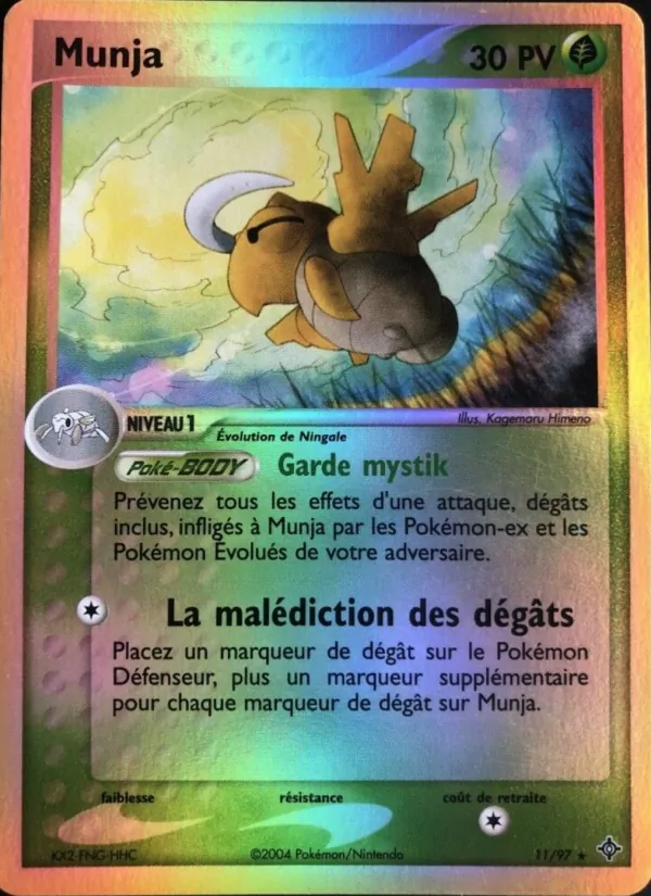 Carte Pokémon Munja de l'extension EX Dragon