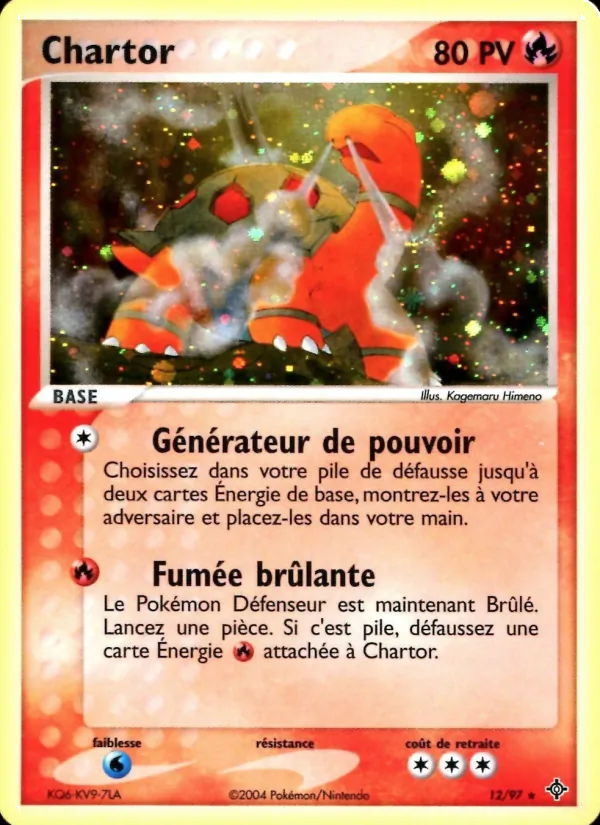 Carte Pokémon Chartor de l'extension EX Dragon