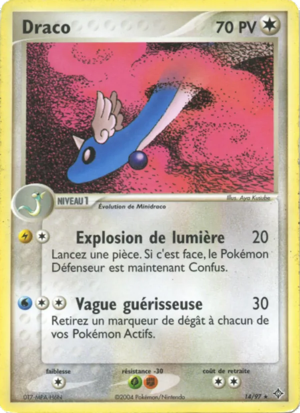 Carte Pokémon Draco de l'extension EX Dragon