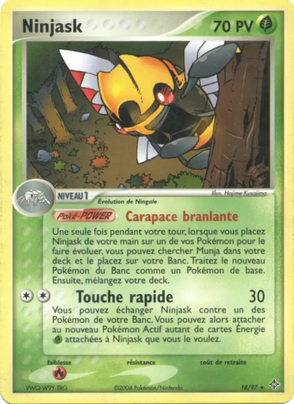Carte Pokémon Ninjask de l'extension EX Dragon