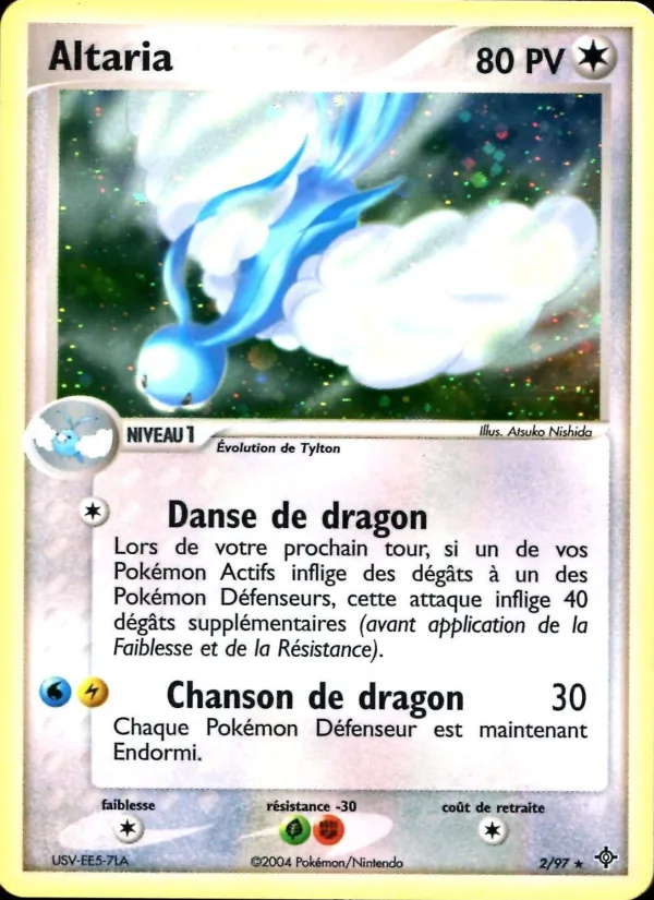 Carte Pokémon Altaria de l'extension EX Dragon