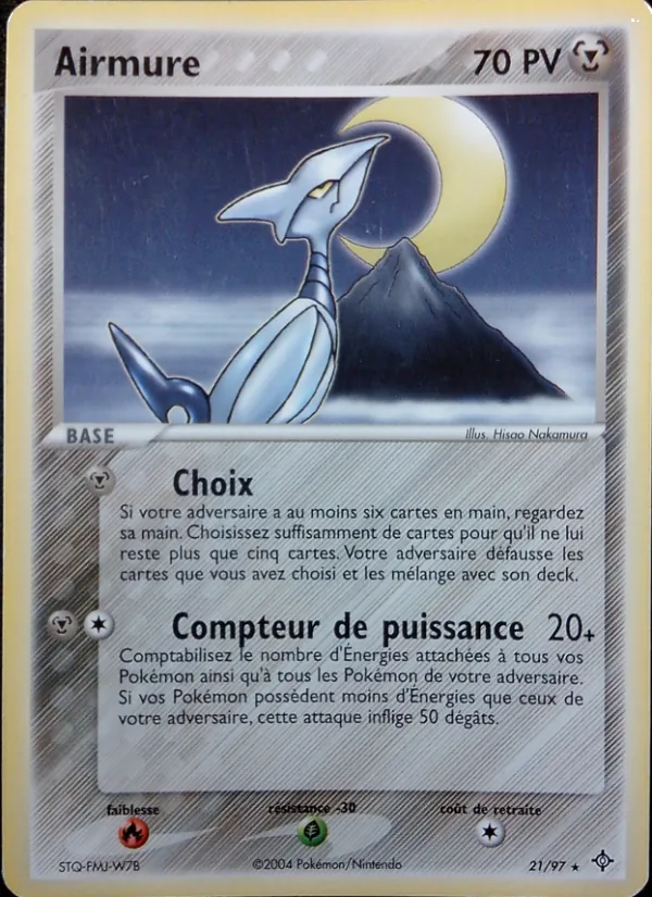 Carte Pokémon Airmure de l'extension EX Dragon