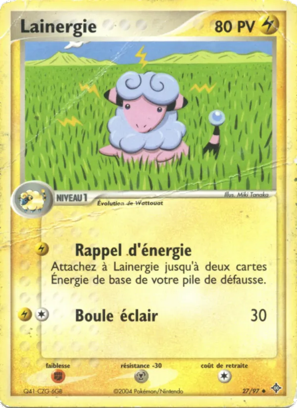 Carte Pokémon Lainergie de l'extension EX Dragon
