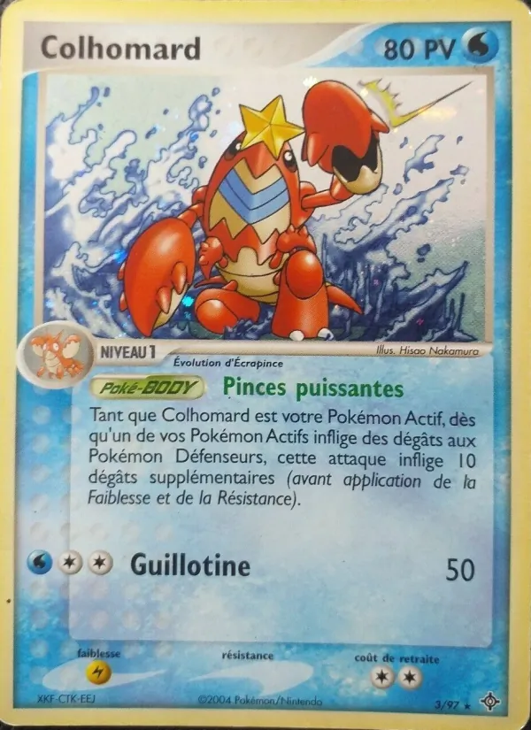 Carte Pokémon Colhomard de l'extension EX Dragon