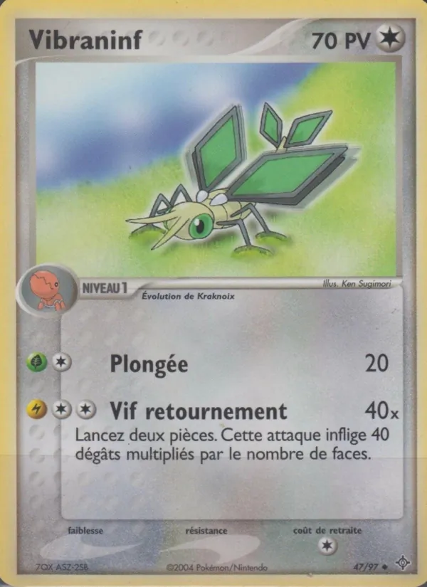 Carte Pokémon Vibraninf de l'extension EX Dragon