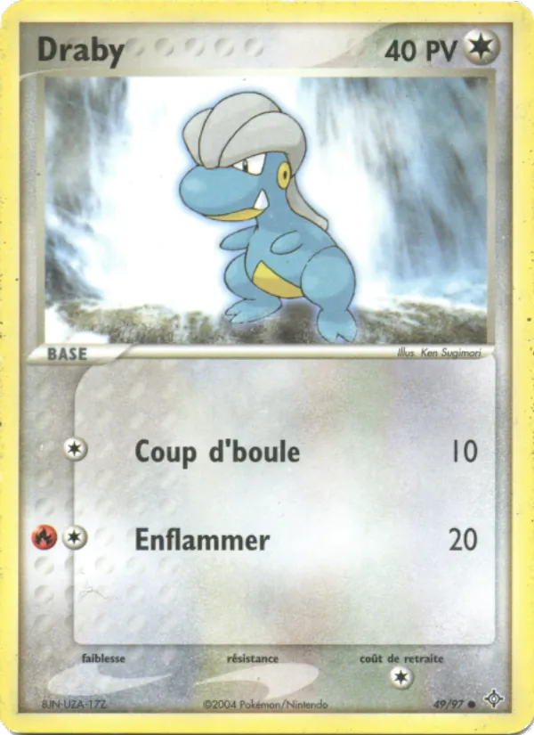 Carte Pokémon Draby de l'extension EX Dragon