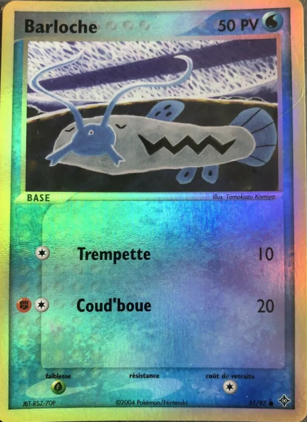 Carte Pokémon Barloche de l'extension EX Dragon