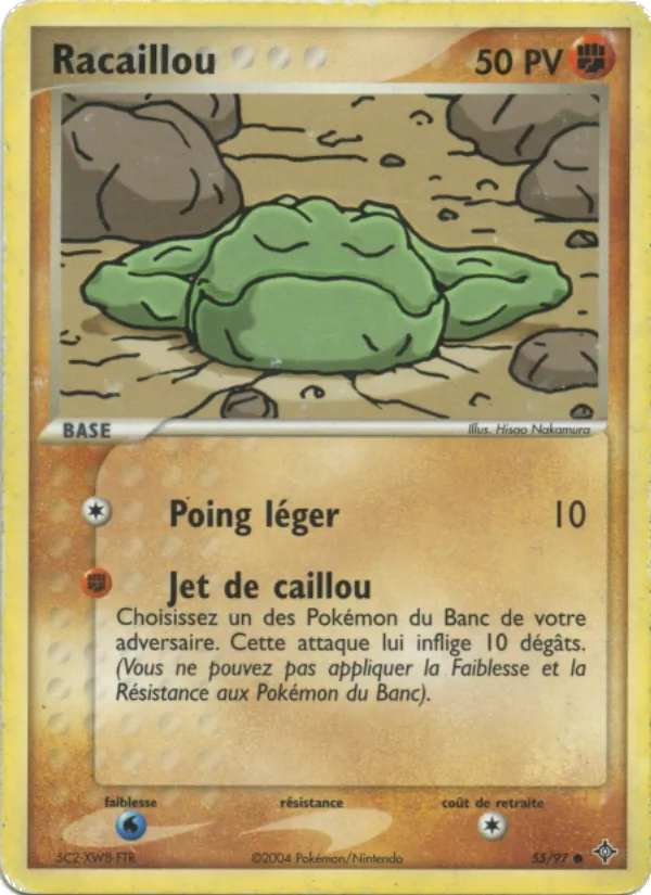 Carte Pokémon Racaillou de l'extension EX Dragon