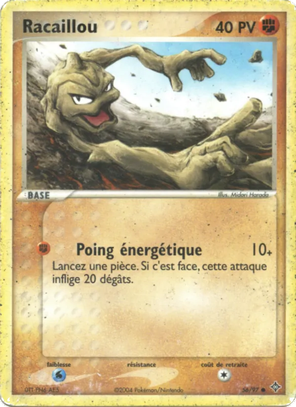 Carte Pokémon Racaillou de l'extension EX Dragon