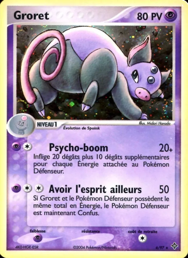 Carte Pokémon Groret de l'extension EX Dragon