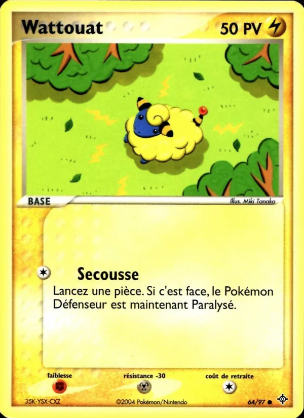 Carte Pokémon Wattouat de l'extension EX Dragon