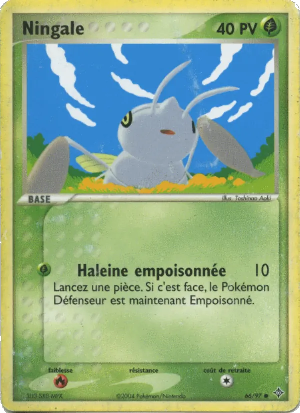Carte Pokémon Ningale de l'extension EX Dragon