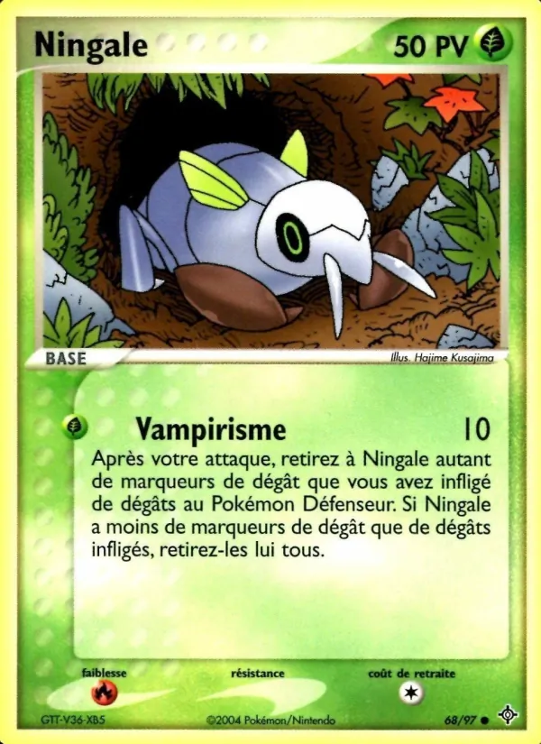 Carte Pokémon Ningale de l'extension EX Dragon