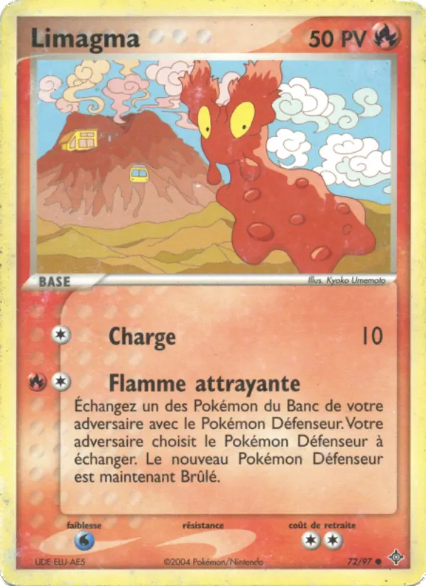 Carte Pokémon Limagma de l'extension EX Dragon
