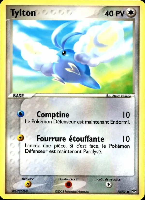Carte Pokémon Tylton de l'extension EX Dragon