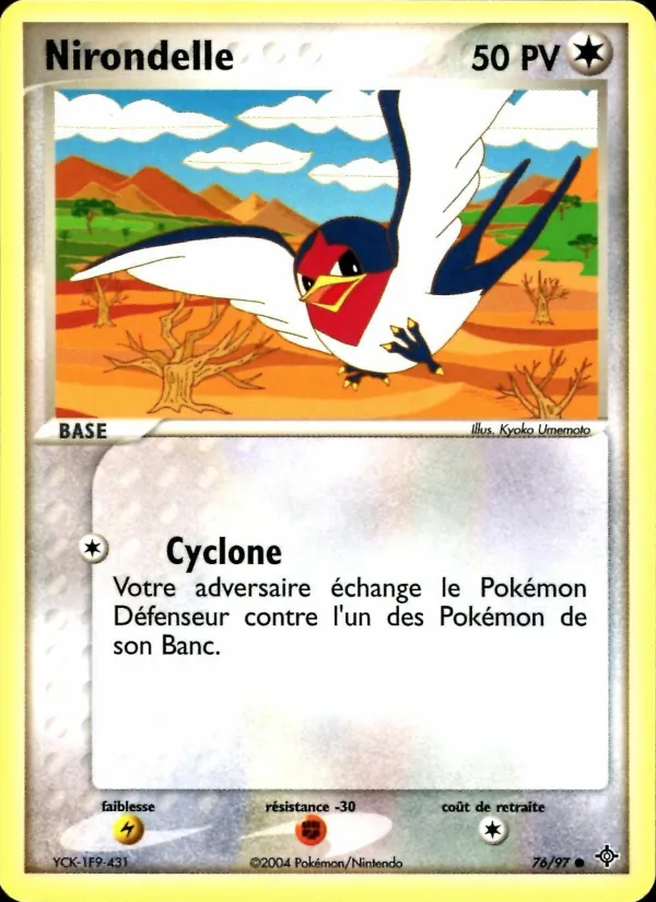 Carte Pokémon Nirondelle de l'extension EX Dragon