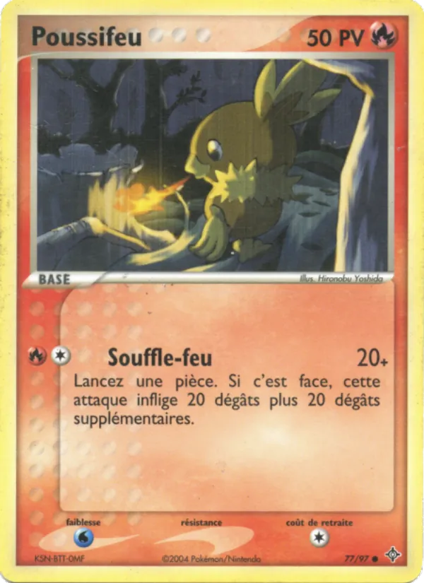 Carte Pokémon Poussifeu de l'extension EX Dragon