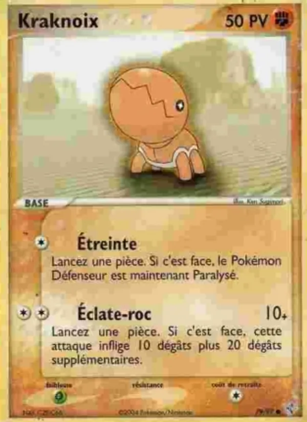 Carte Pokémon Kraknoix de l'extension EX Dragon