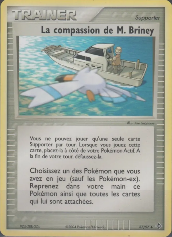 Carte Pokémon La compassion de M. Briney de l'extension EX Dragon