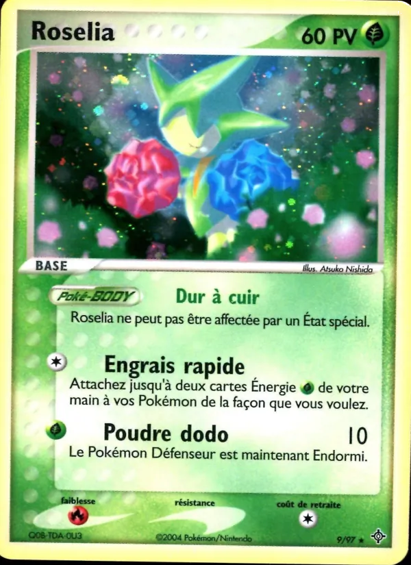 Carte Pokémon Rosélia de l'extension EX Dragon