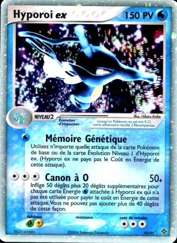 Carte Pokémon Hyporoi ex de l'extension EX Dragon