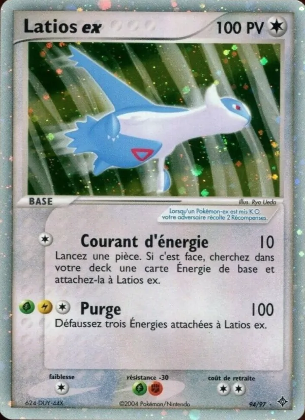 Carte Pokémon Latios ex de l'extension EX Dragon