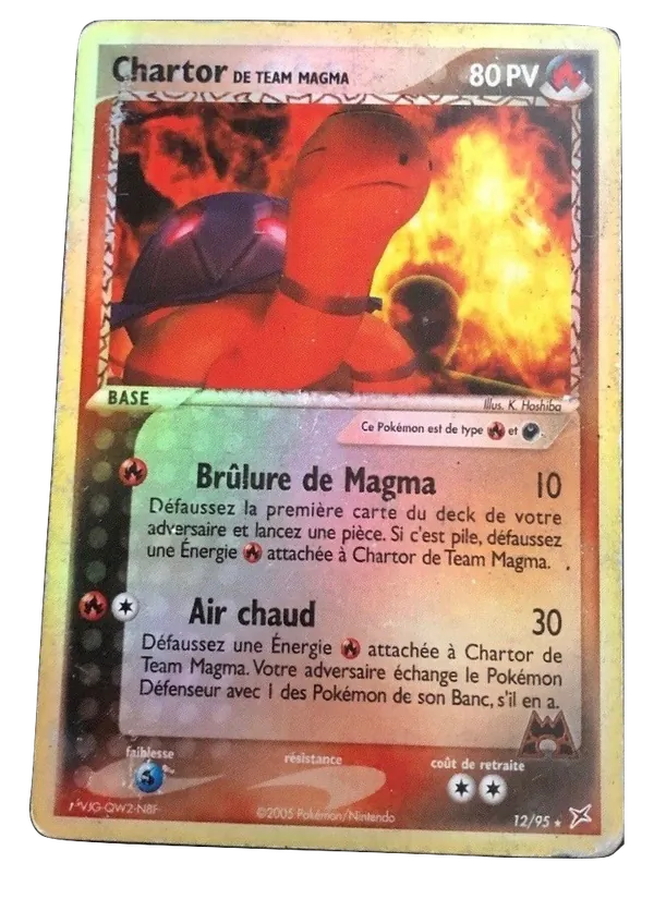 Carte Pokémon Chartor de Team Magma de l'extension EX Team Magma vs Team Aqua
