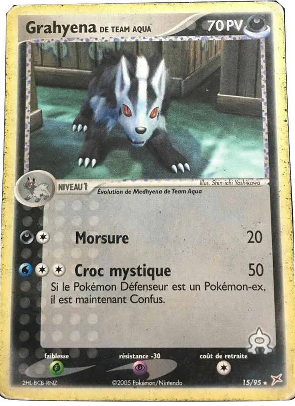 Carte Pokémon Grahyena de Team Aqua de l'extension EX Team Magma vs Team Aqua