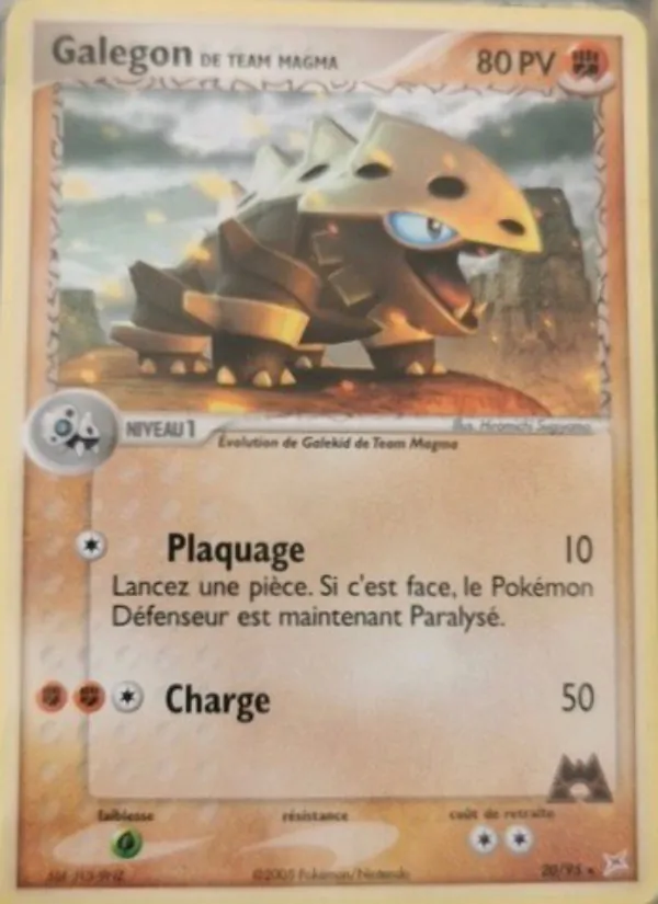 Carte Pokémon Galegon de Team Magma de l'extension EX Team Magma vs Team Aqua