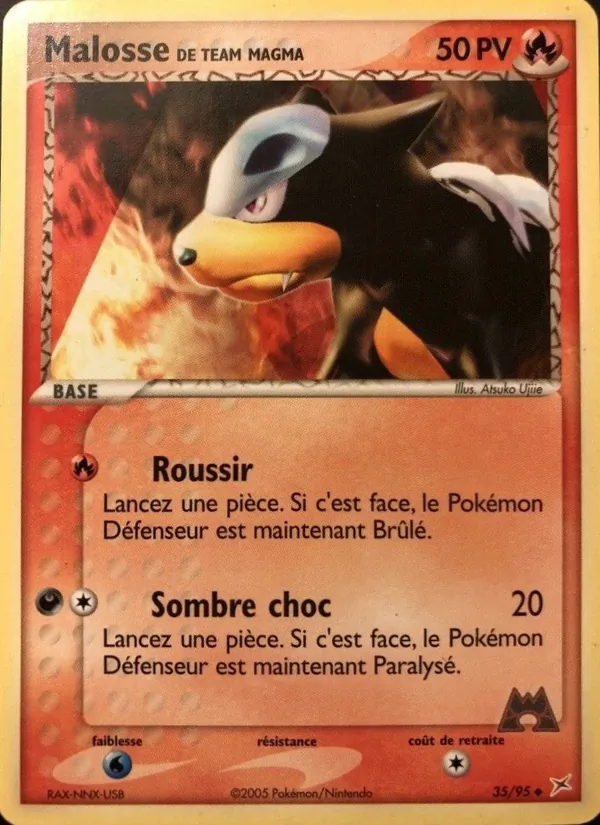 Carte Pokémon Malosse de Team Magma de l'extension EX Team Magma vs Team Aqua